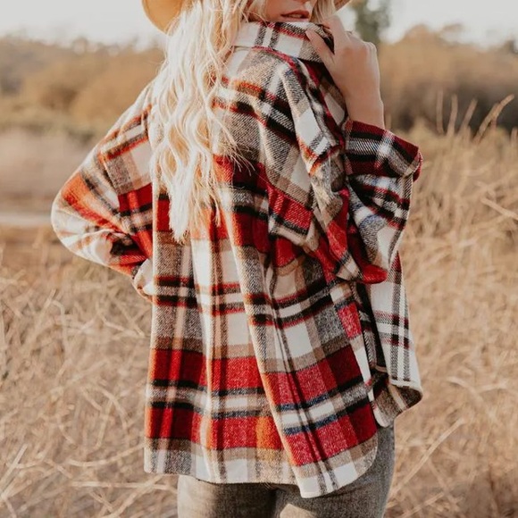 NWT FLAWLESS LIVERPOOL PLAID BUTTON DOWN SHACKET, Sz.S, BNWTIB - Picture 8 of 16